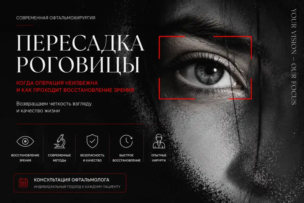 Пересадка роговицы: когда операция неизбежна и как проходит восстановление зрения Пересадка роговицы: когда операция неизбежна и как проходит восстановление зрения