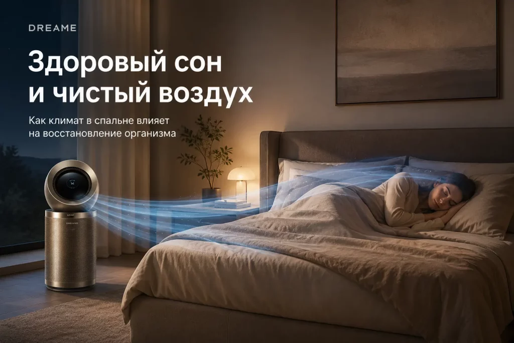 Здоровый сон Здоровый сон и чистый воздух в спальне | Dreame
